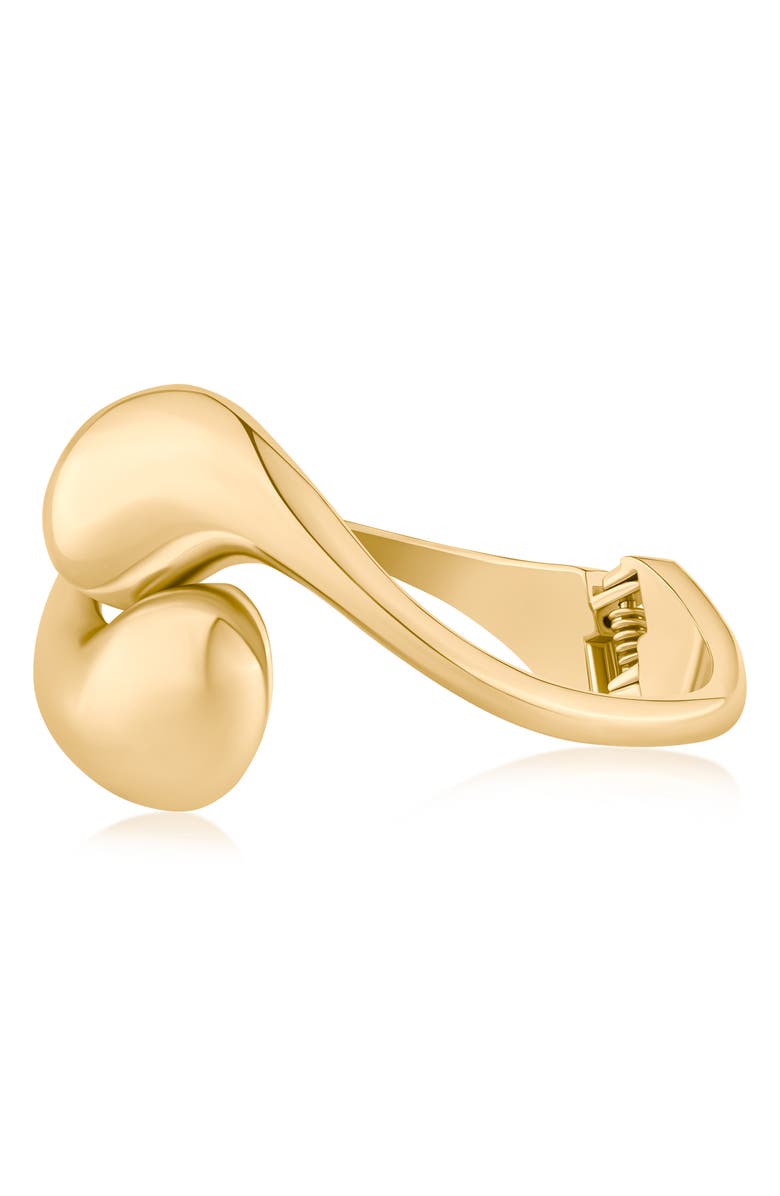 JARDIN Hinged Tear Drop Cuff Bracelet, Alternate, color, Gold