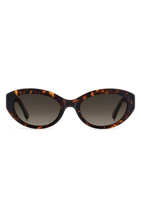 caeley 52mm oval sunglasses