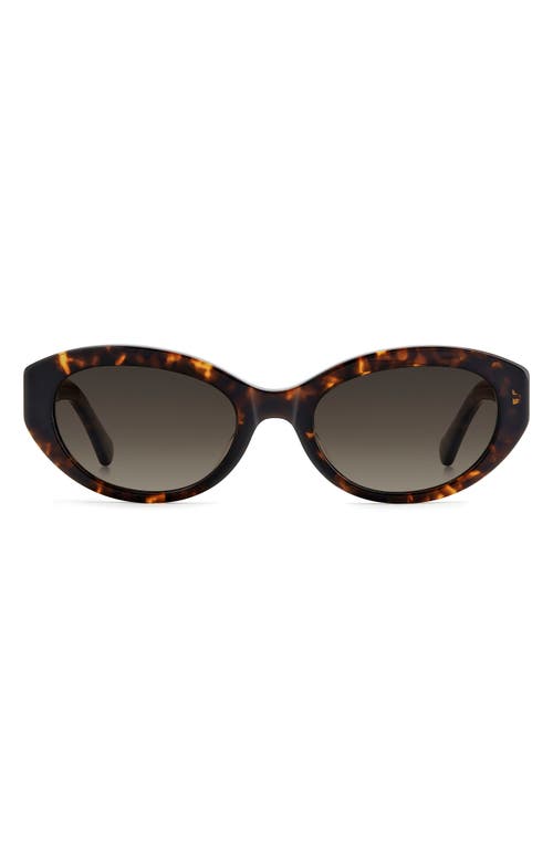 Kate Spade New York Caeley 52mm Oval Sunglasses In Black