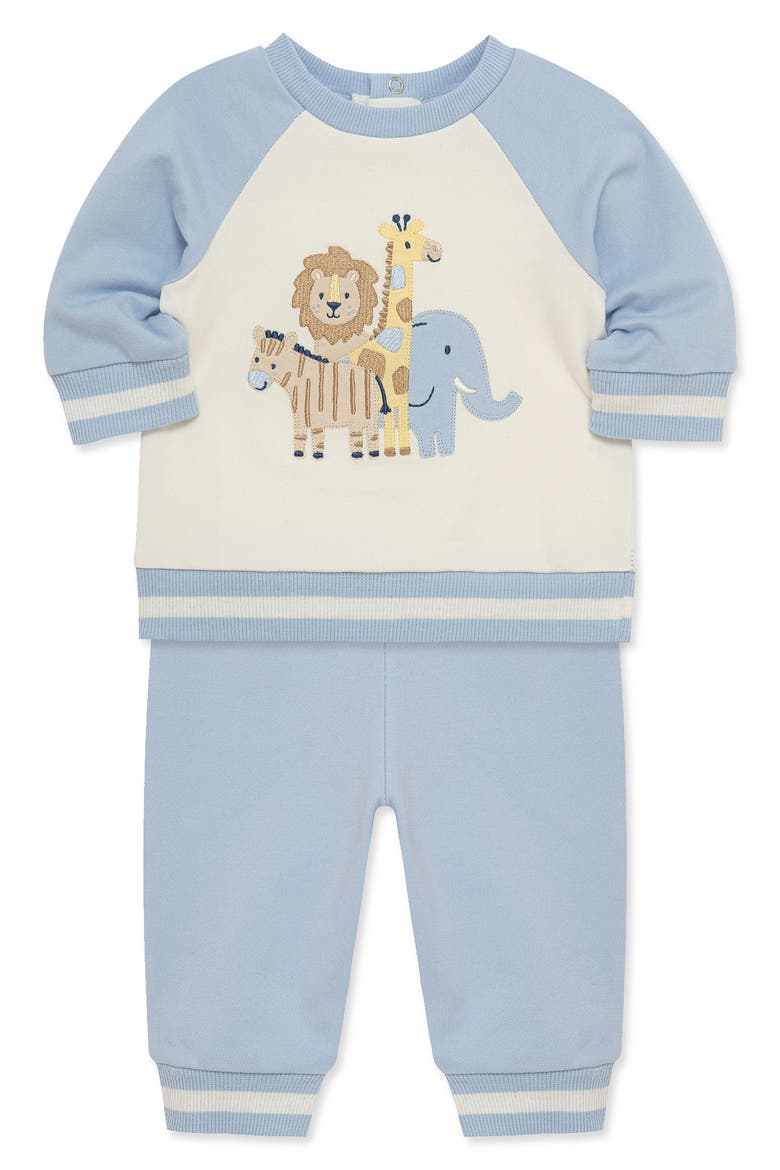 Kids' Safari Huddle Sweatshirt & Pants Set, Alternate, color, BLUE