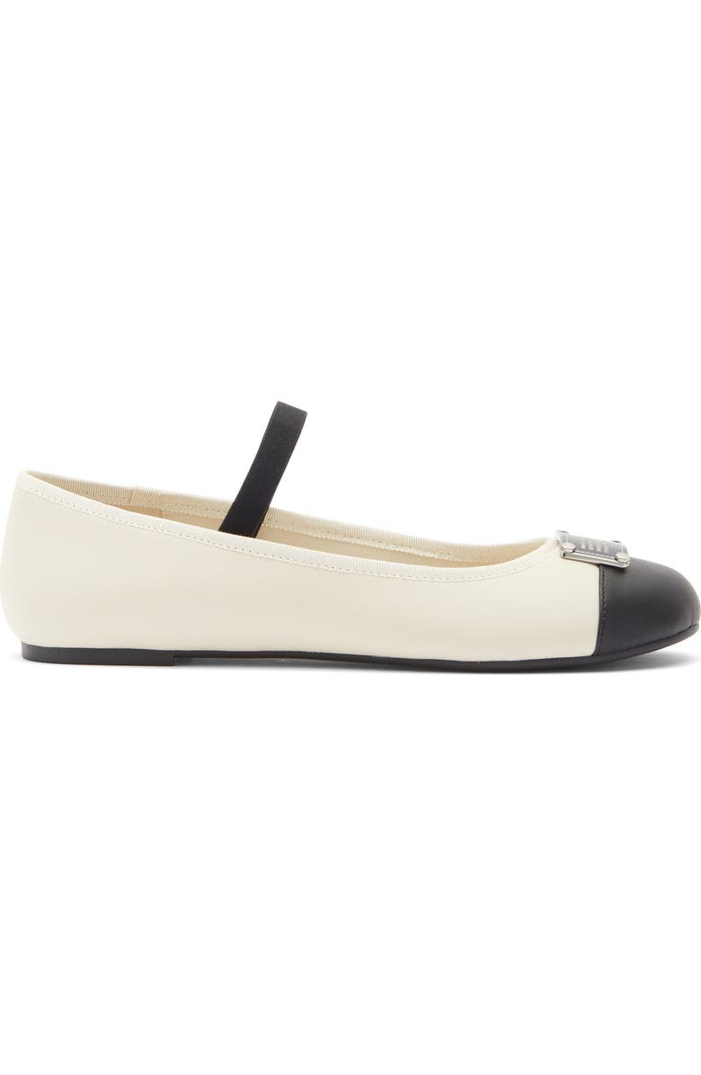 Marc Jacobs The Standard Supply Mary Jane Flat, Alternate, color, Marshmallow/Black