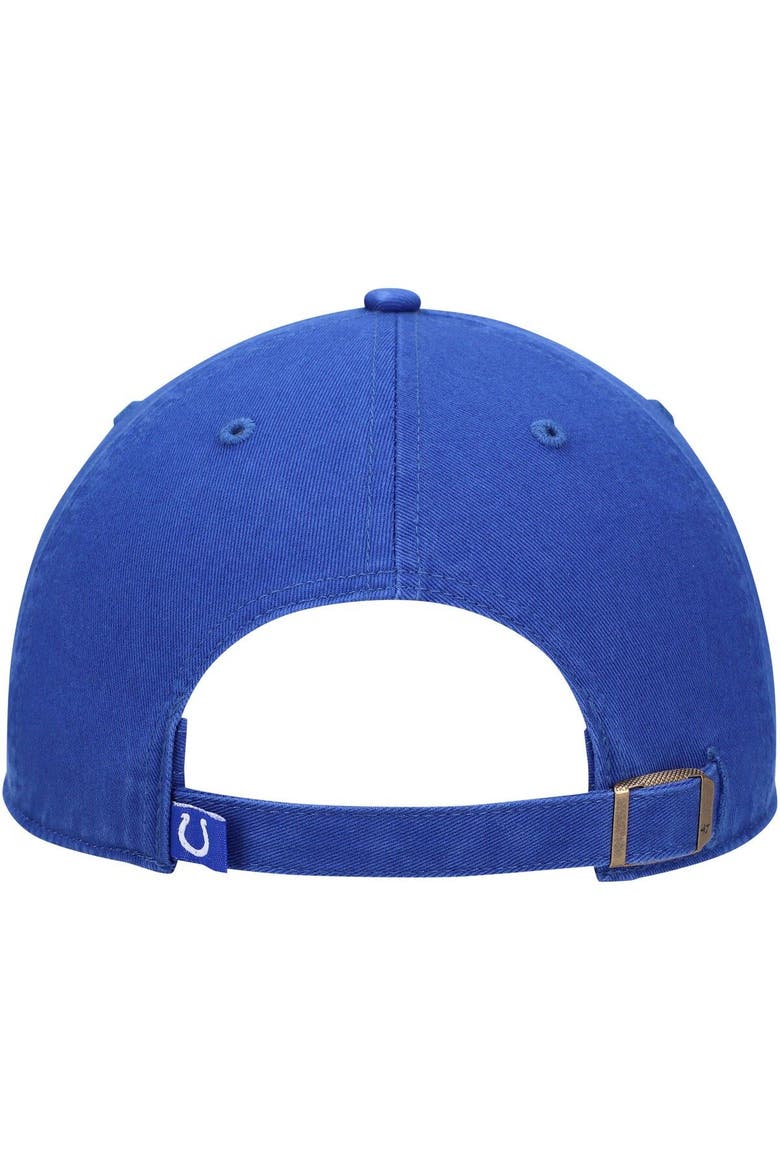 Men's '47 Royal Indianapolis Colts Clean Up Script Adjustable Hat, Alternate, color, Royal