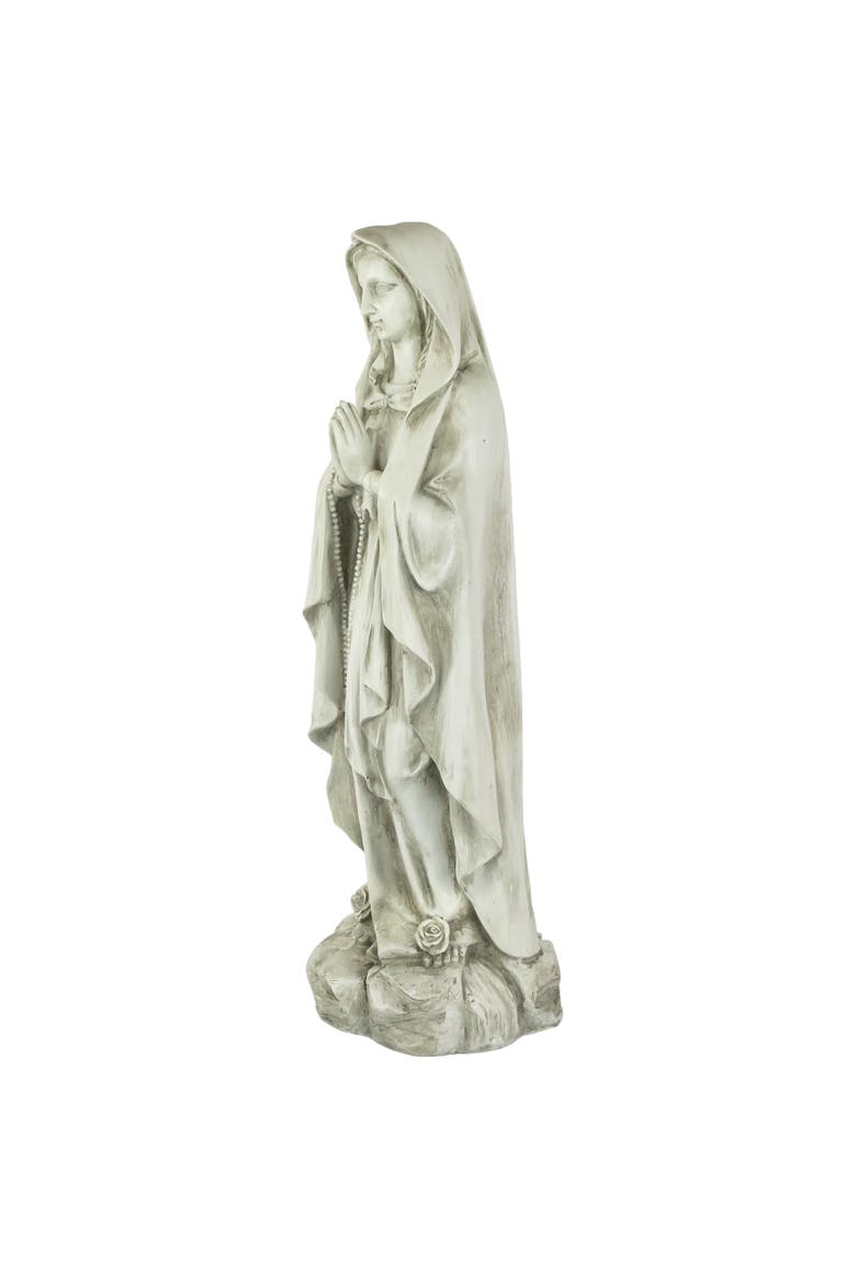 Praying Virgin Mary Outdoor Garden Statue - 27.75", Alternate, color, Gray