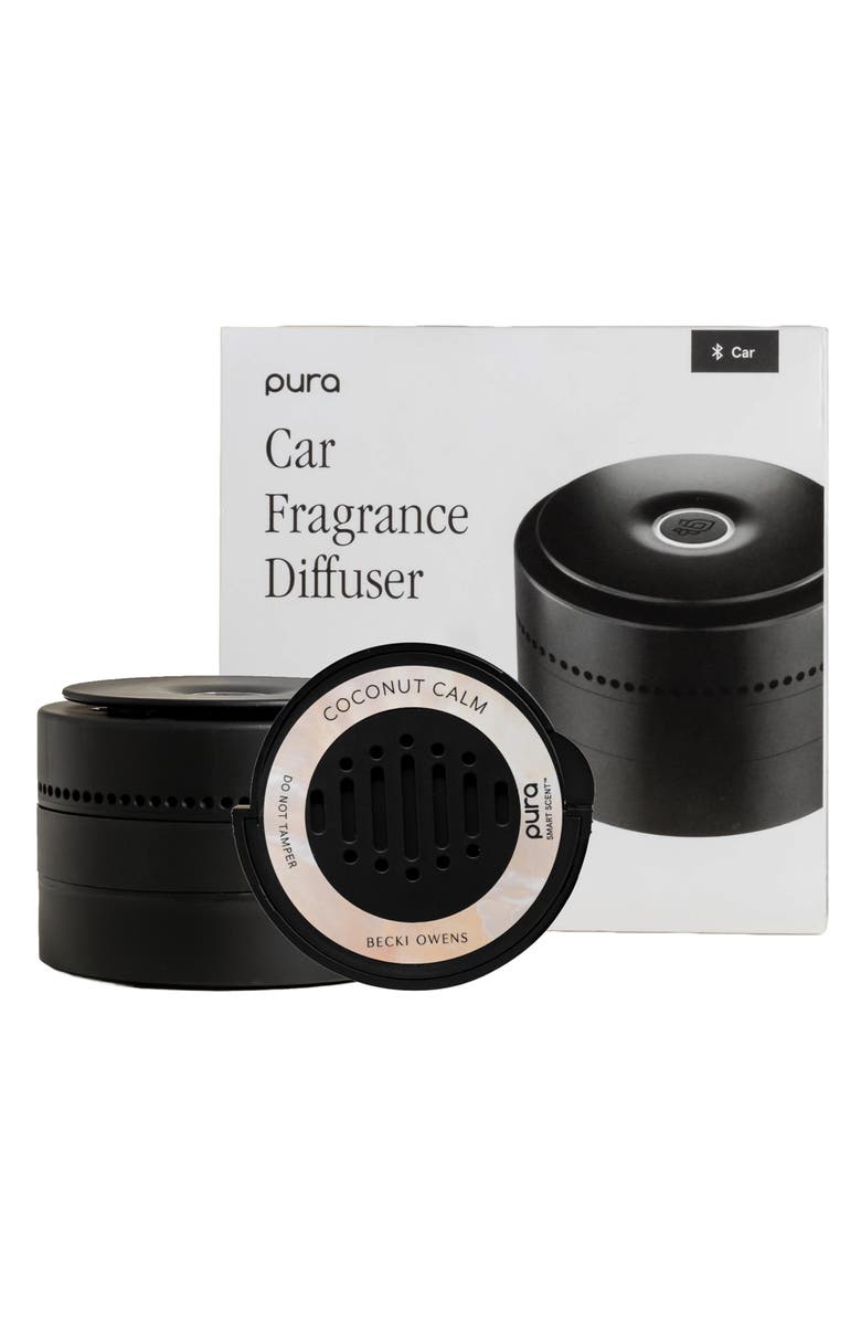 PURA x Becki Owens Coconut Calm Car Diffuser, Main, color,