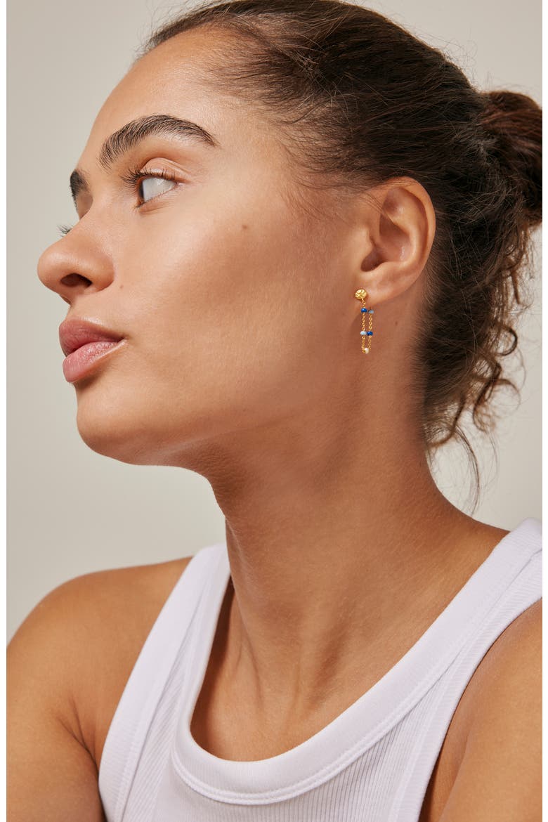 Lola Earring, Alternate, color, Marine