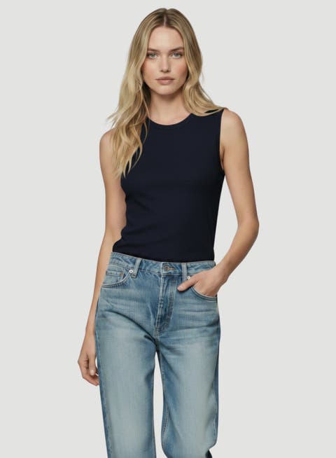 Cashmere Sleeveless Crewneck Tank
