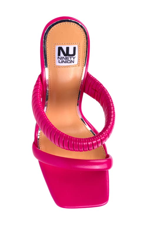 Ninety Union Raddle Square Toe Sandal In Pink