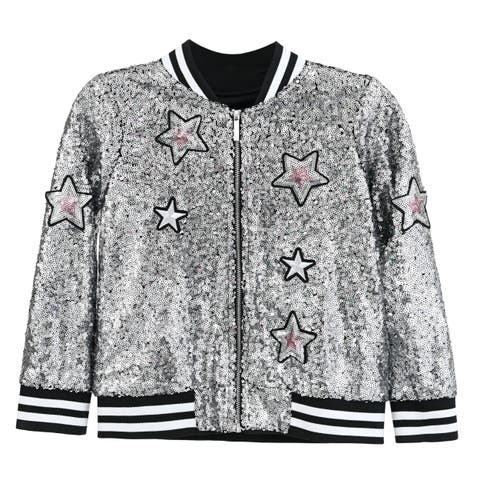 Sequin Bomber Jacket