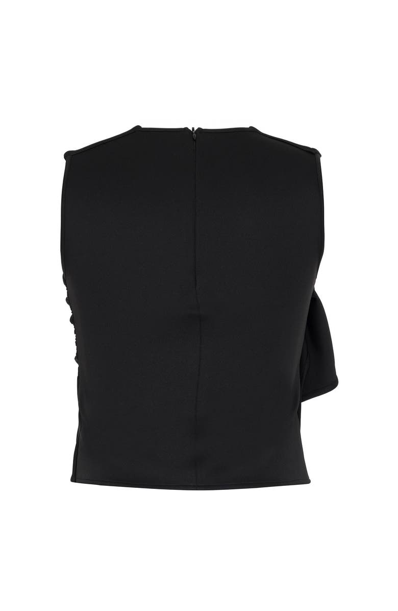 THEO The Label Atlas Bow Scuba Knit Top, Alternate, color, 