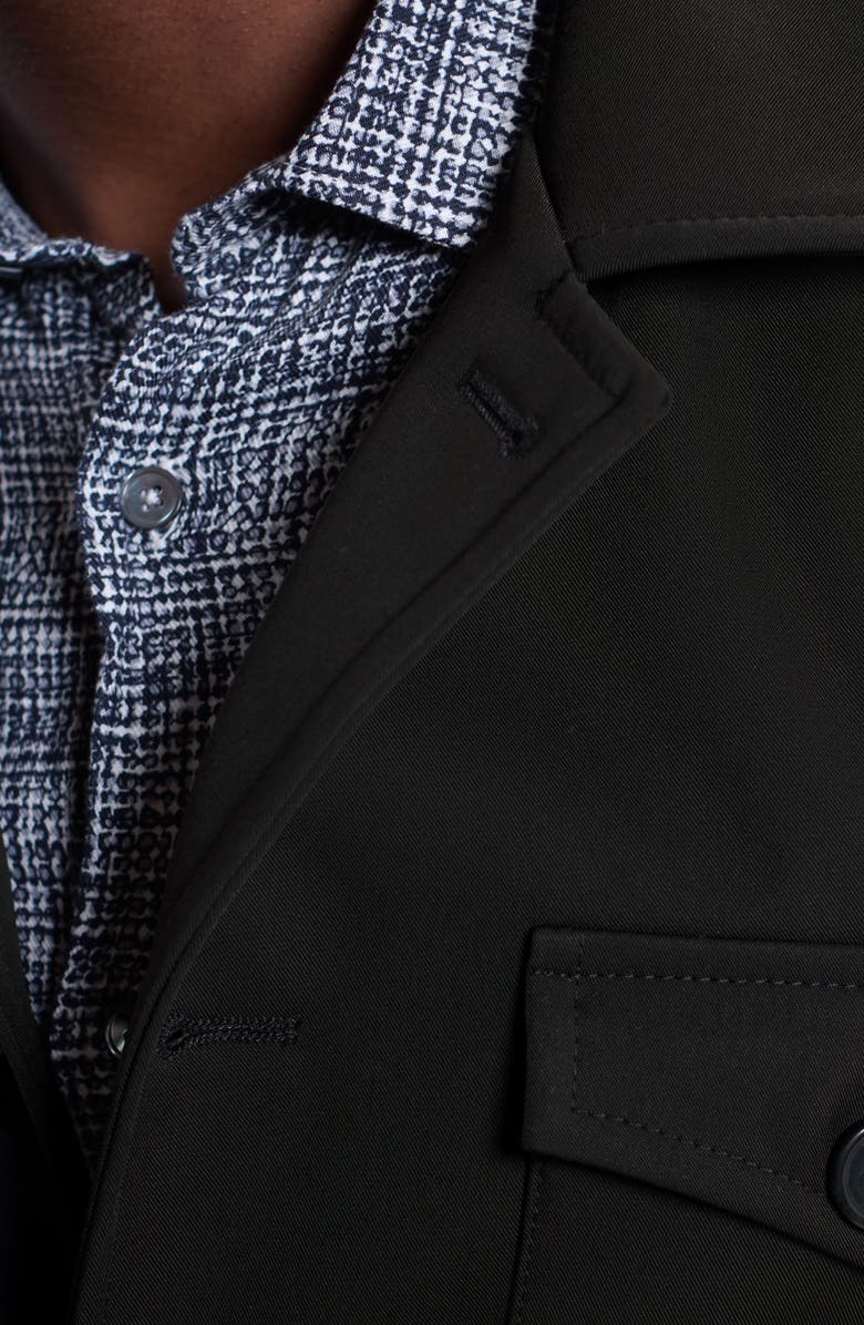 Bugatchi Water Repellent Field Jacket, Alternate, color, Black