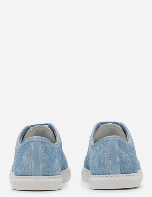Lanvin Dbb1 Sneakers In Faded Denim For Women In Denim Blue