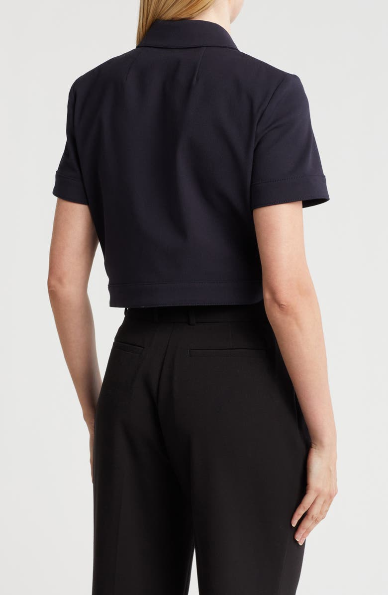 Theory Short Sleeve Crop Shirt Jacket, Alternate, color, 