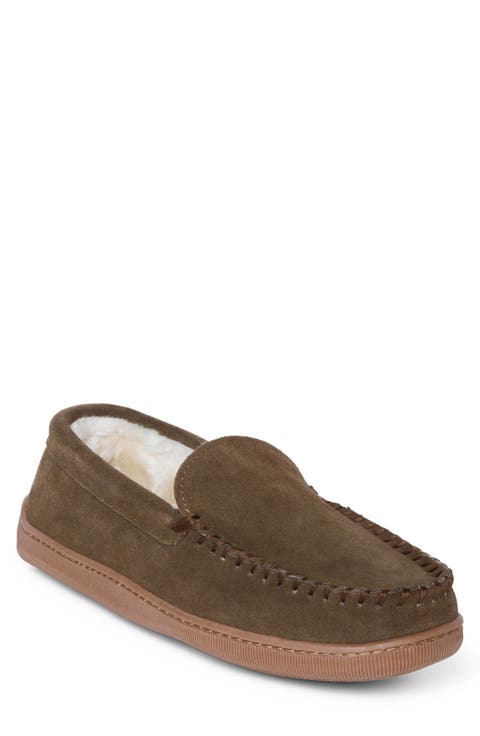 Pile Lined Hardsole Venetian Slipper
