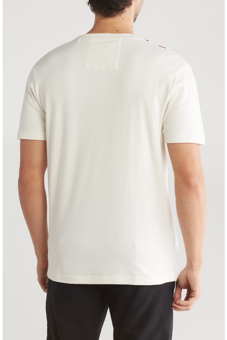 Stripe & Colorblock T-Shirt, Alternate, color, CREAM