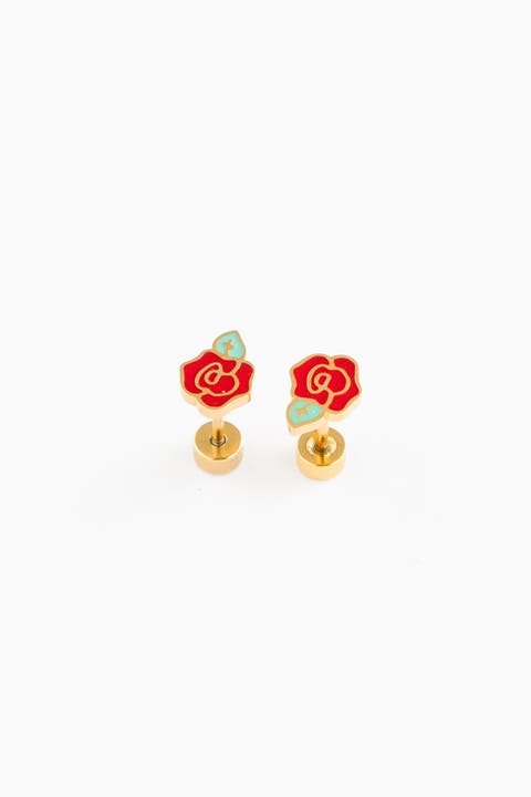 Rose Stud Earrings