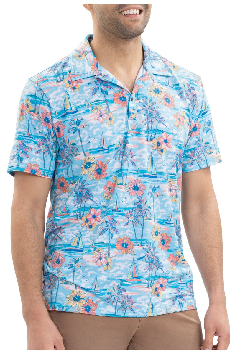 Kenny Flowers The Ocean Course - Golf Shirt, Alternate, color, Blue