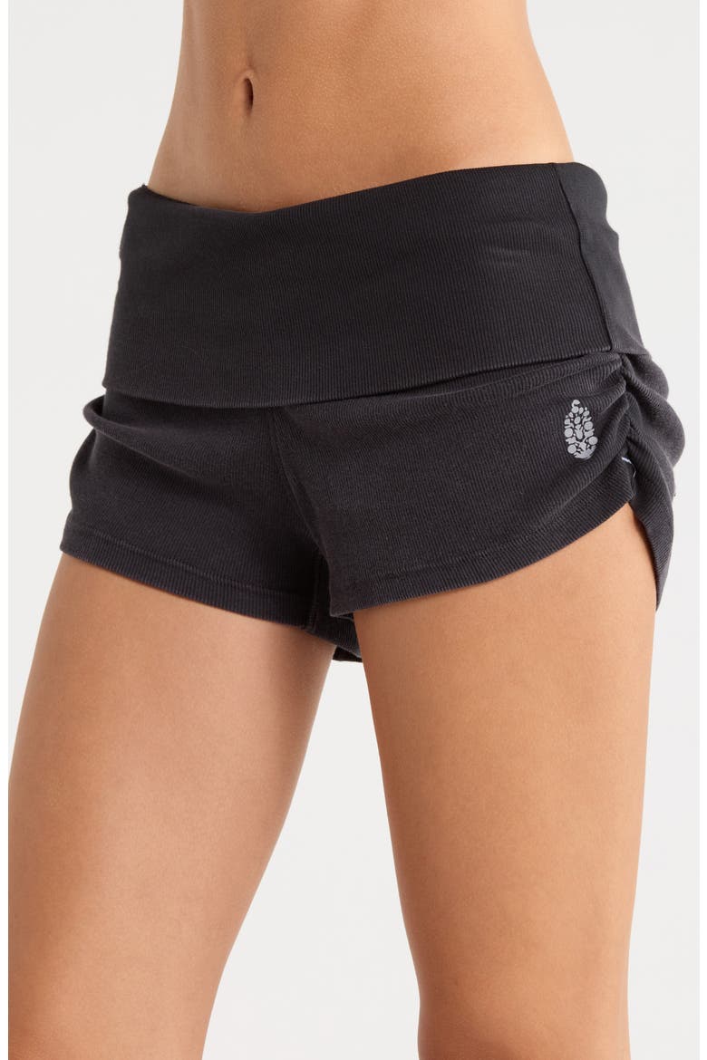 Hot Shot Knit Top and Shorts Set, Alternate, color, BLACK
