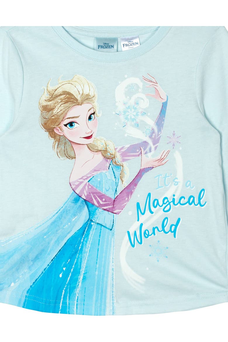 Frozen Long Sleeve Tee and Sequin Skirt Set, Alternate, color, Ice Blue Elsa