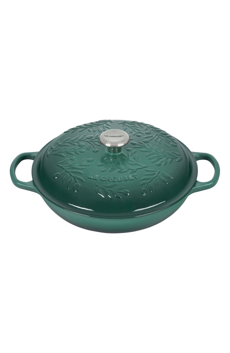 Le Creuset Olive Branch Collection Signature Soup Pot, Main, color, 