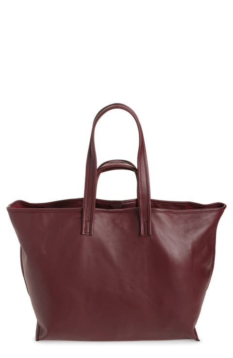 Lamskin Leather Tote