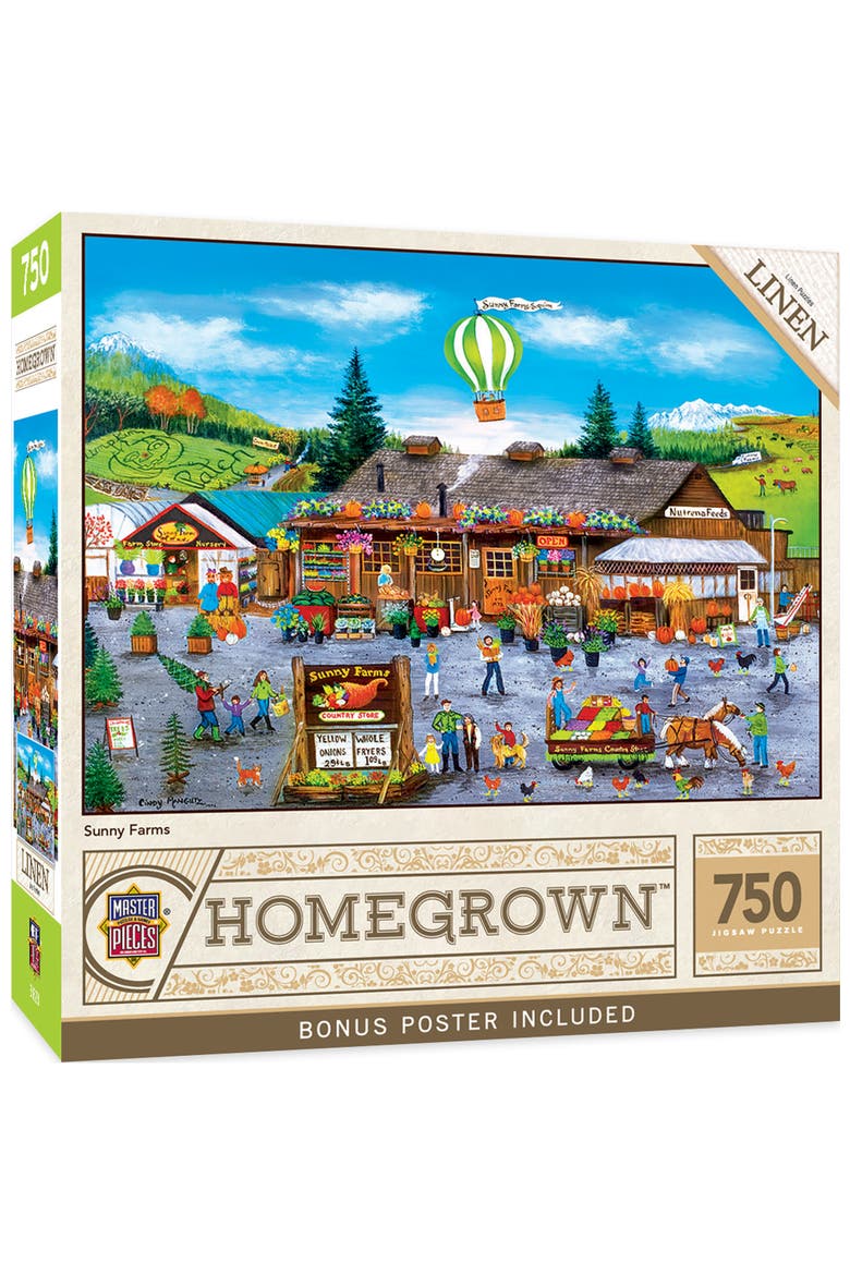 Sunny Farms 750 Piece Jigsaw Puzzle, Main, color, Multicolor