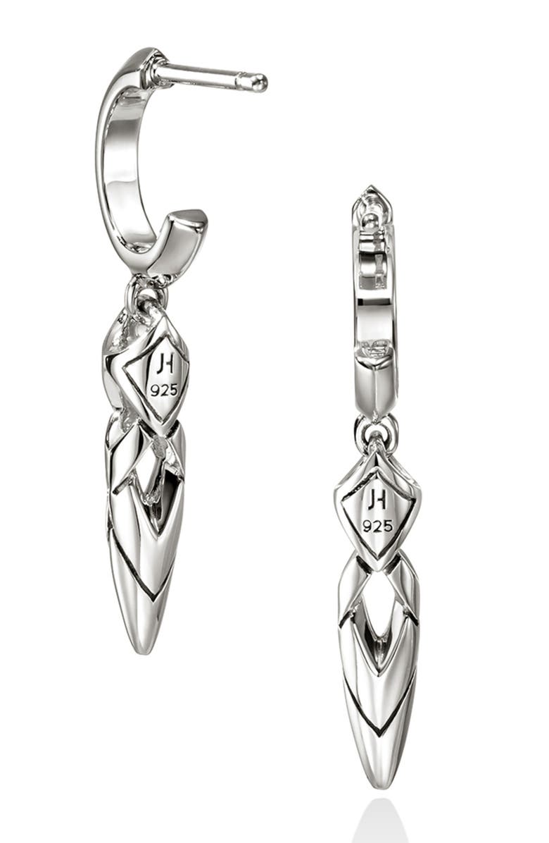 John Hardy Naga Drop Earrings, Sterling Silver, Alternate, color, Silver