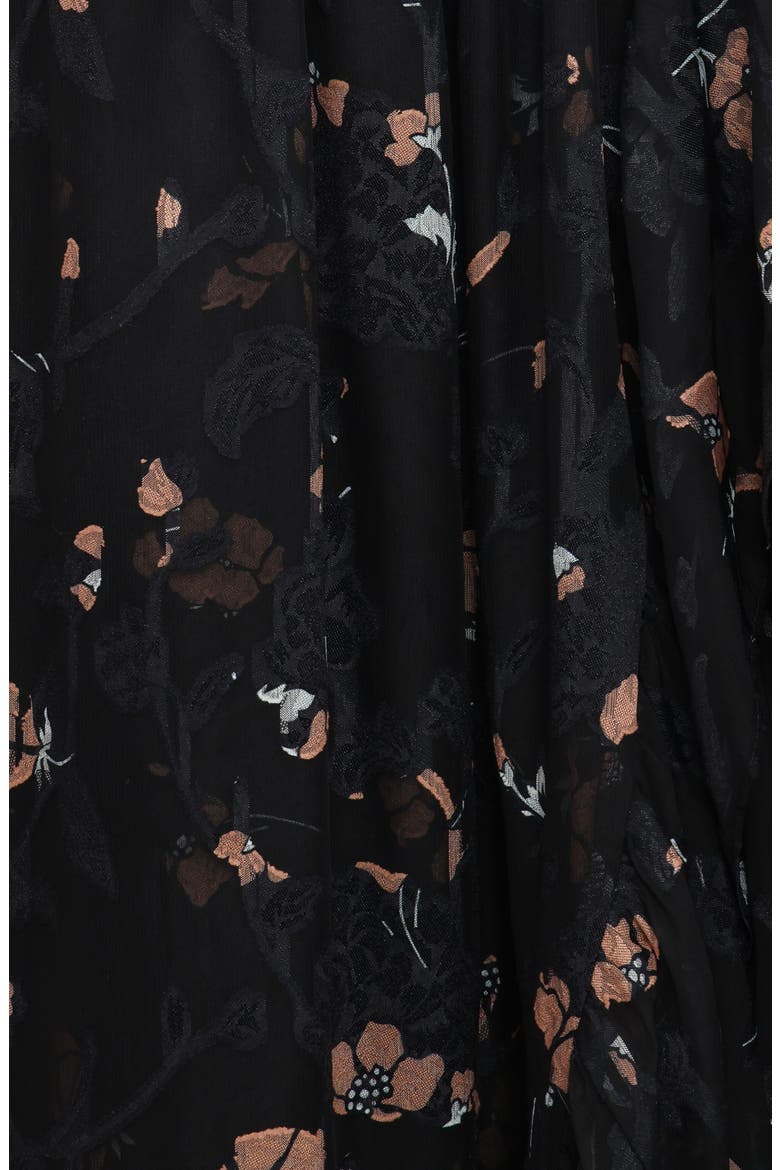 Orielle Maxi Dress, Alternate, color, BLACK/ BEIGE FLORAL