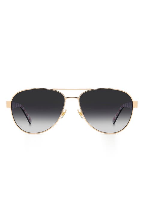 polina 61mm polarized gradient pilot sunglasses