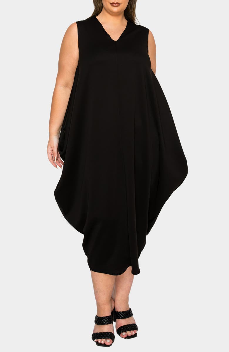 L I V D Clover Sleeveless Dress, Main, color, Black