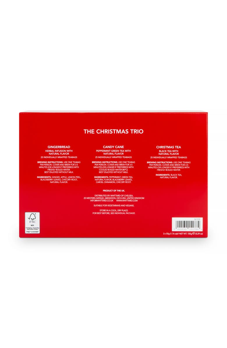 Whittard of Chelsea Christmas Tea Trio gift set, Alternate, color, NO COLOR