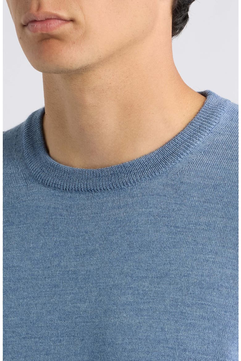 William Merino Wool Crewneck Sweater, Alternate, color, AIR BLUE