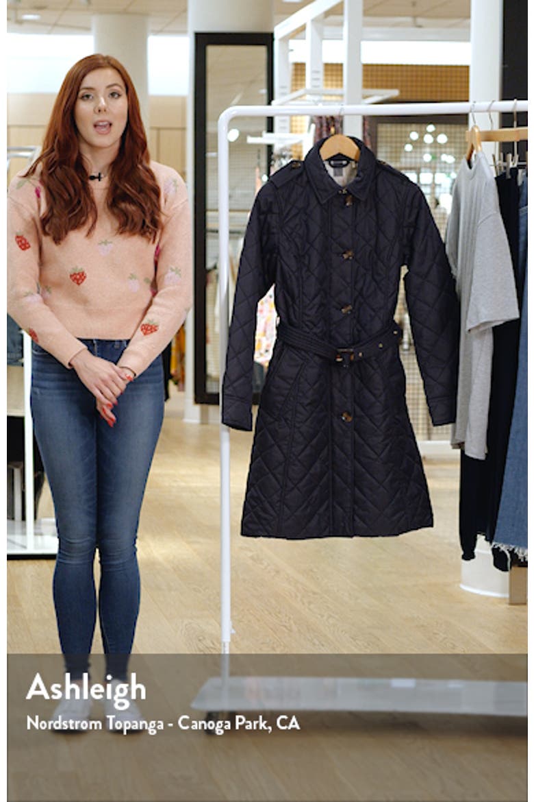 Rosalind Quilted Belted Trench Coat video