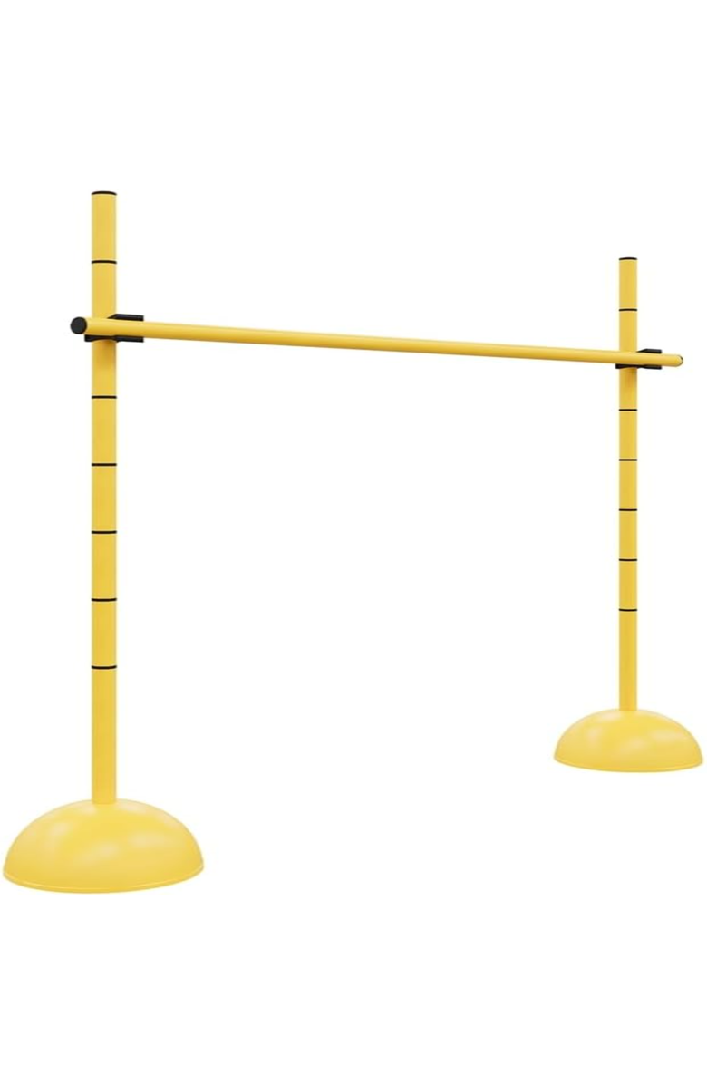 Power Systems Adjustable Plyo Hurdles Set of 4 - Training Hurdles for Agility & Speed, Yellow, Alternate, color, Black