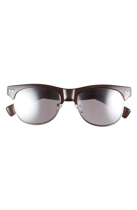 Semi Rimless 55mm Sunglasses