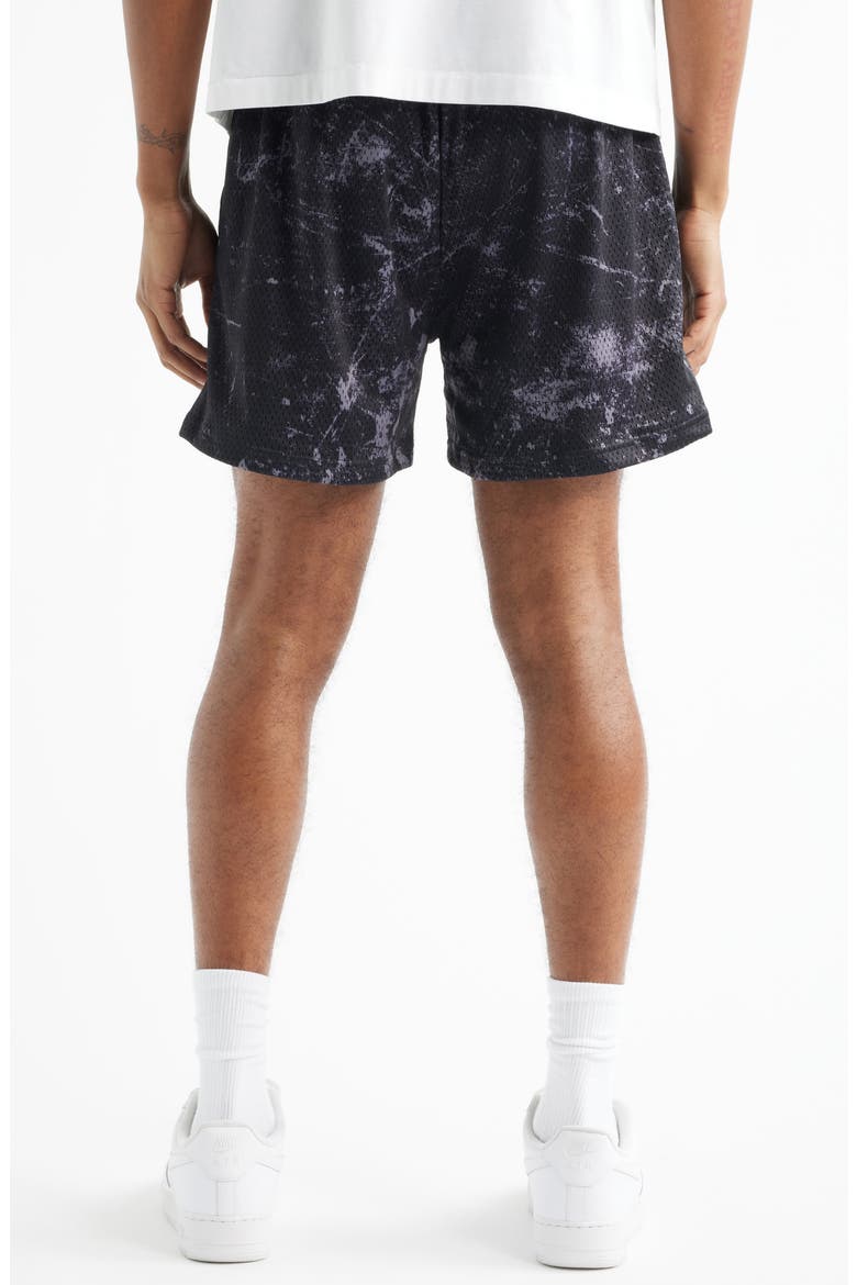 Cold Hearts Iced Mesh Shorts, Alternate, color, BLACK