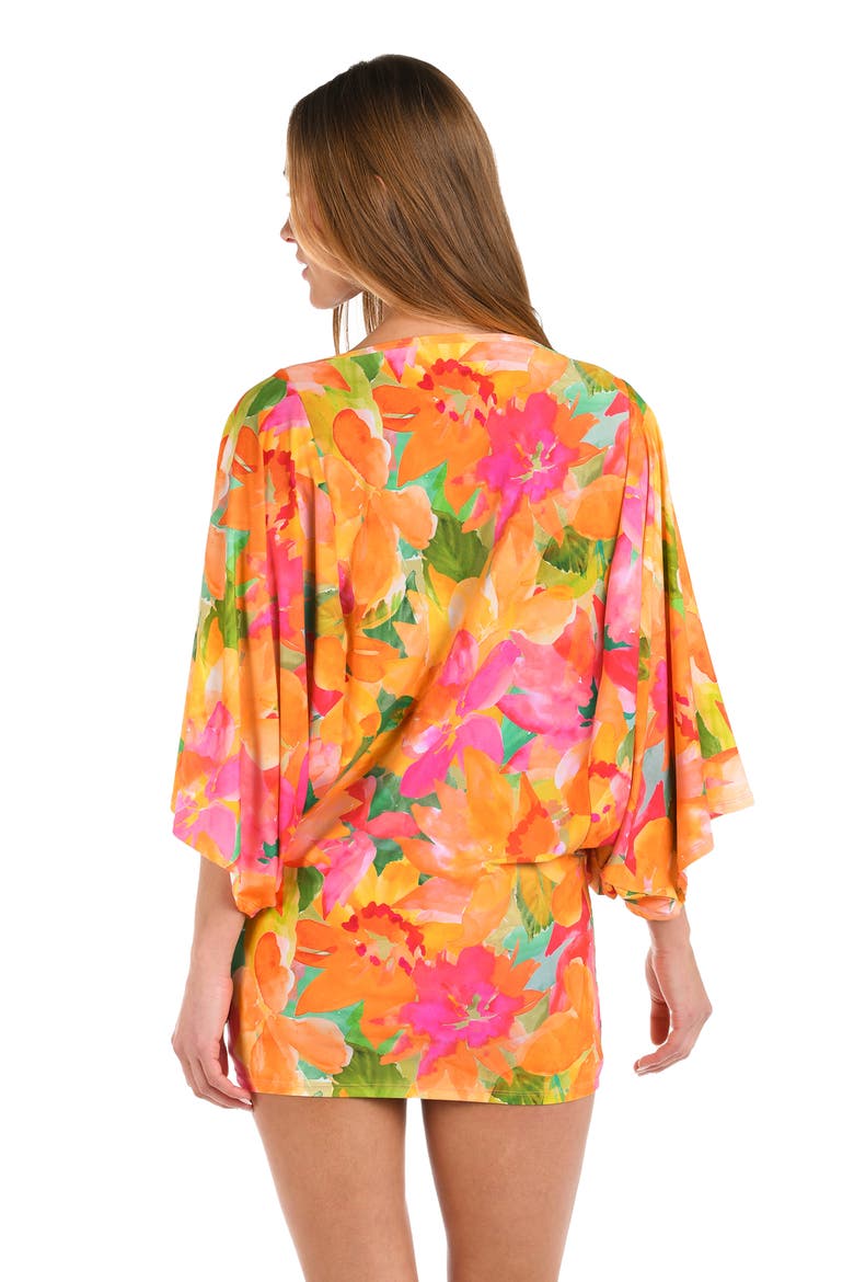 Utopia Cover-Up Minidress, Alternate, color, YELLOW MULTI