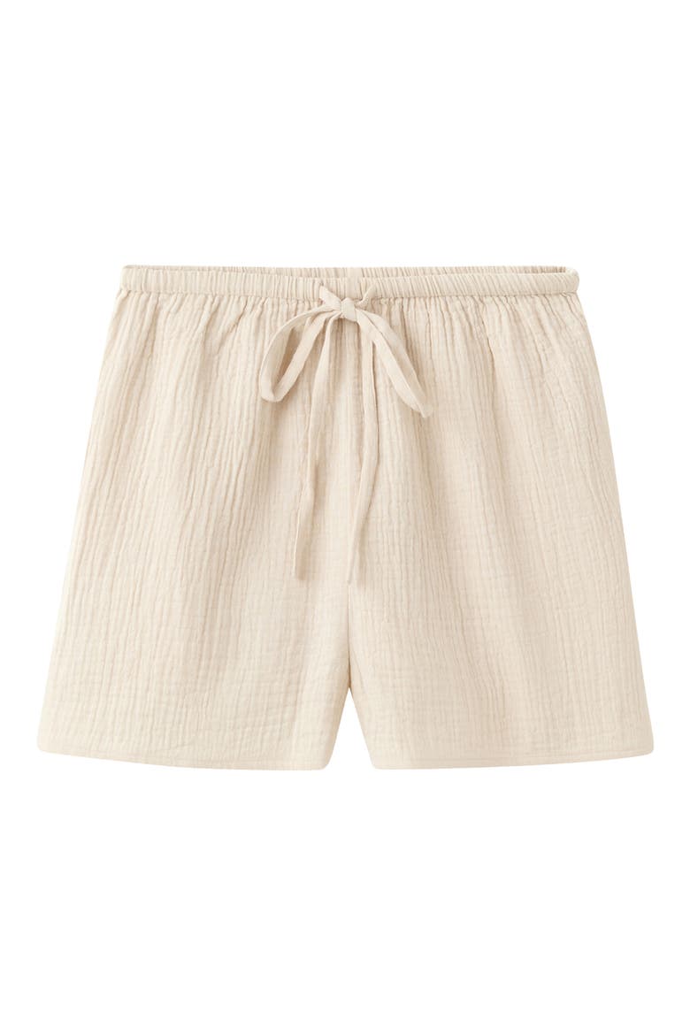 Cotton Short Pajamas, Alternate, color, ECRU