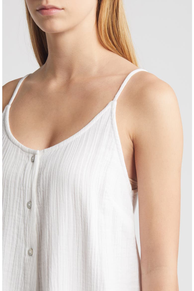 Premium Surf Cotton Gauze Minidress, Alternate, color, WHITE