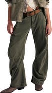 Free People Spotlight Washed Barrel Leg Trousers