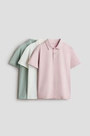 H&M 3-pack cotton polo shirts