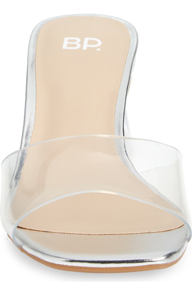 BP. Brooks Sandal, Alternate, color, Silver- Clear