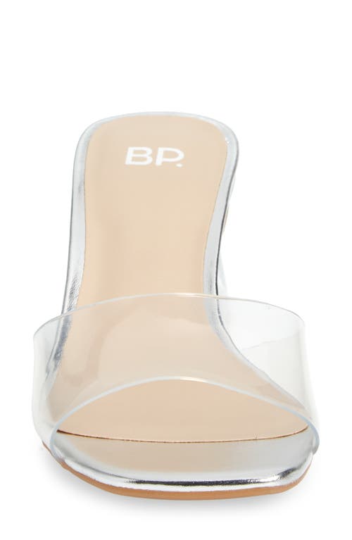Bp. Brooks Sandal In Silver- Clear