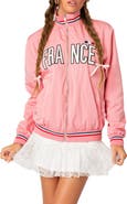 EDIKTED Oversize France Embroidered Track Jacket