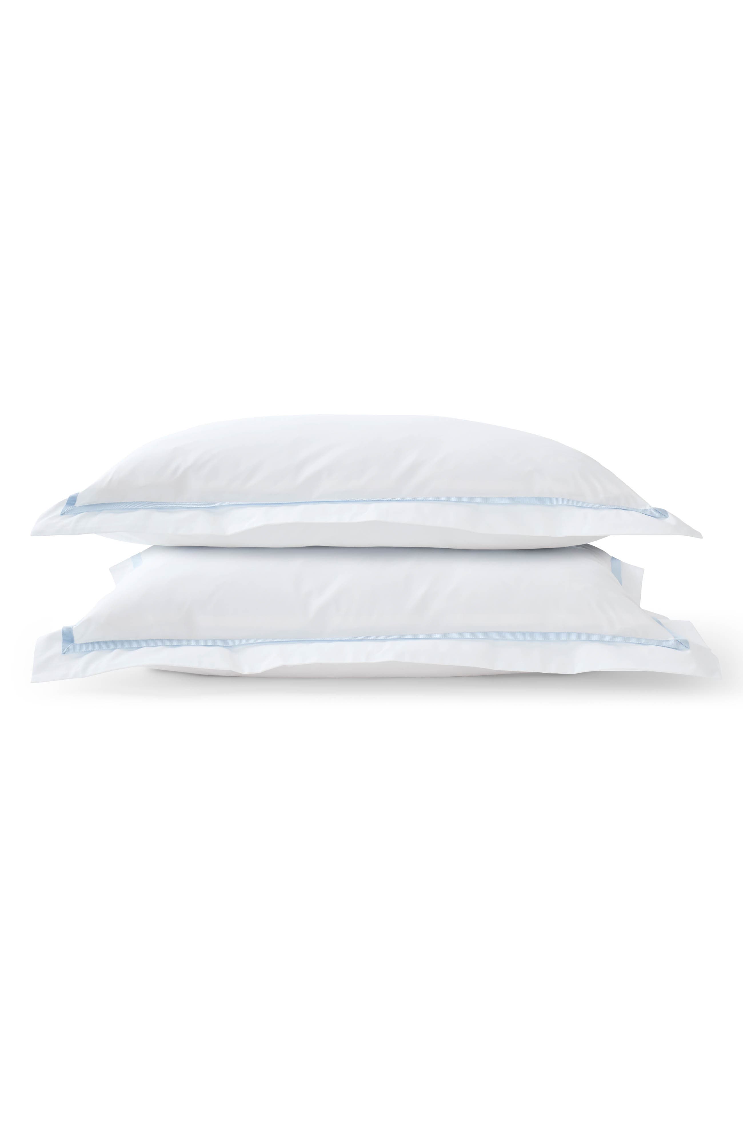 CHRISTY Beaumont Luxury Cotton Percale Pillowcases in Pale Blue 