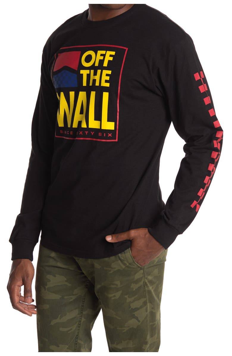 Vans Off The Wall Logo Long Sleeve T-Shirt, Main, color, 