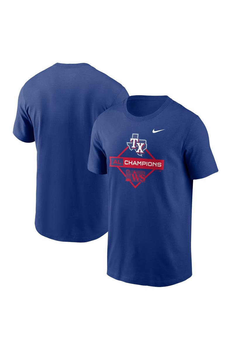 Nike Men's Nike  Royal Texas Rangers 2023 American League Champions Diamond Icon T-Shirt, Alternate, color, 