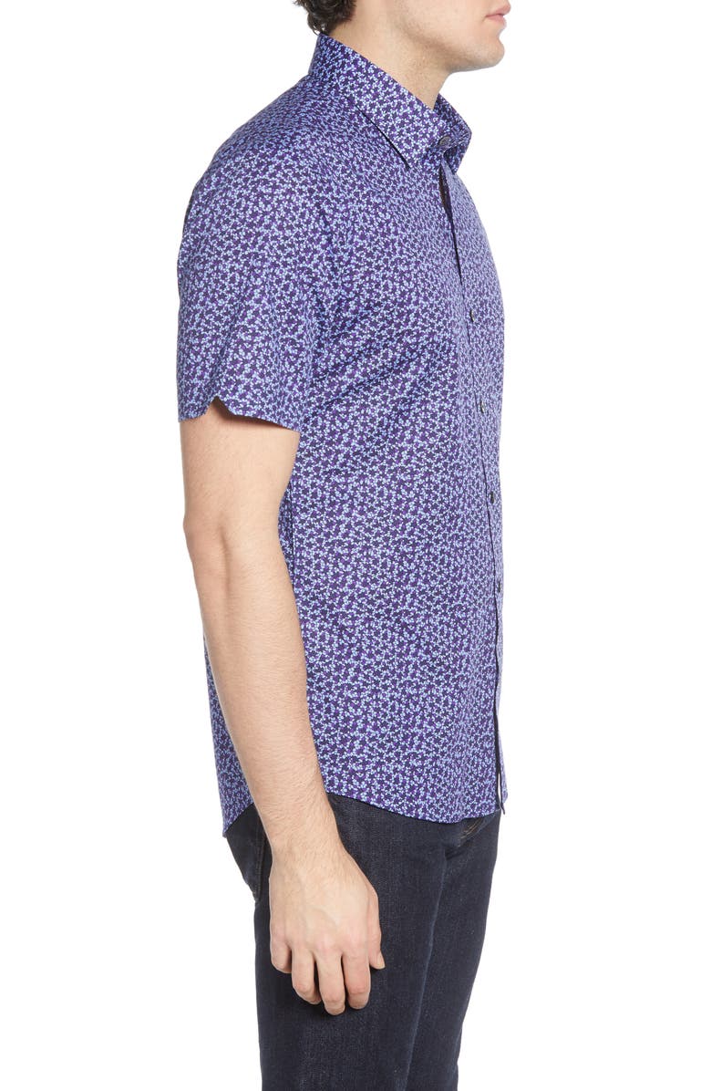 Zachary Prell Bronwen Regular Fit Short Sleeve Button-Up Sport Shirt, Alternate, color,