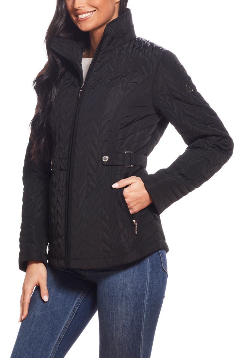 Gallery Water Resistant Quilted Jacket, Alternate, color,