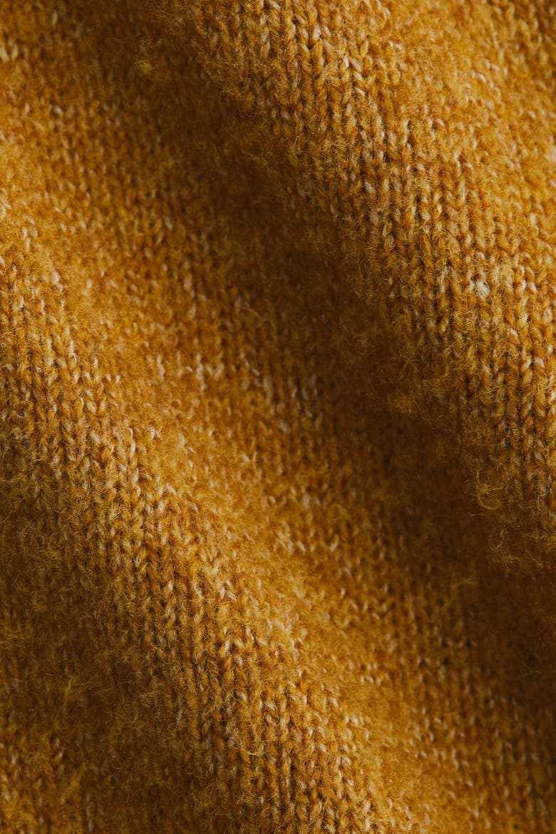 V-neck Cardigan, Alternate, color, Dark mustard yellow