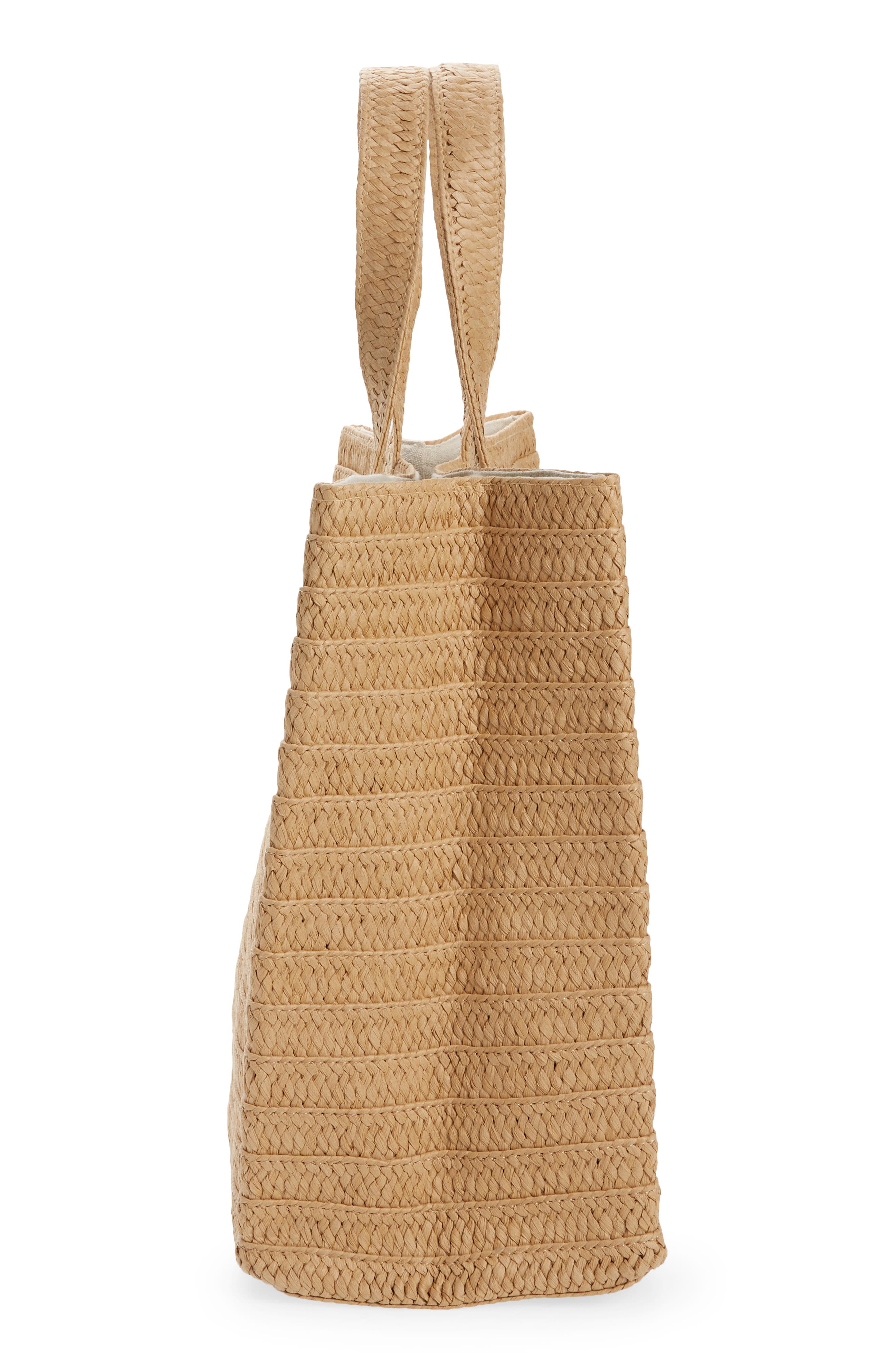 Beach Please Tote Bag, Alternate, color, SAND/ WHITE